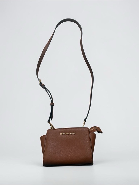 Michael Kors Handbags - Michael Kors Brown Leather Crossbody Bag
